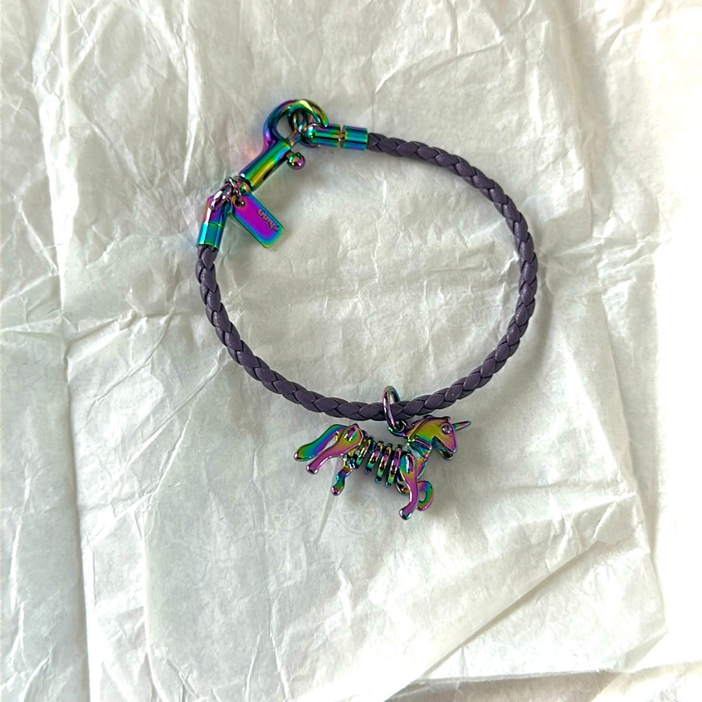 Coach unicorn bracelet